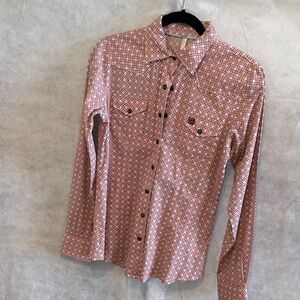 Classic Red Geometric women's small size